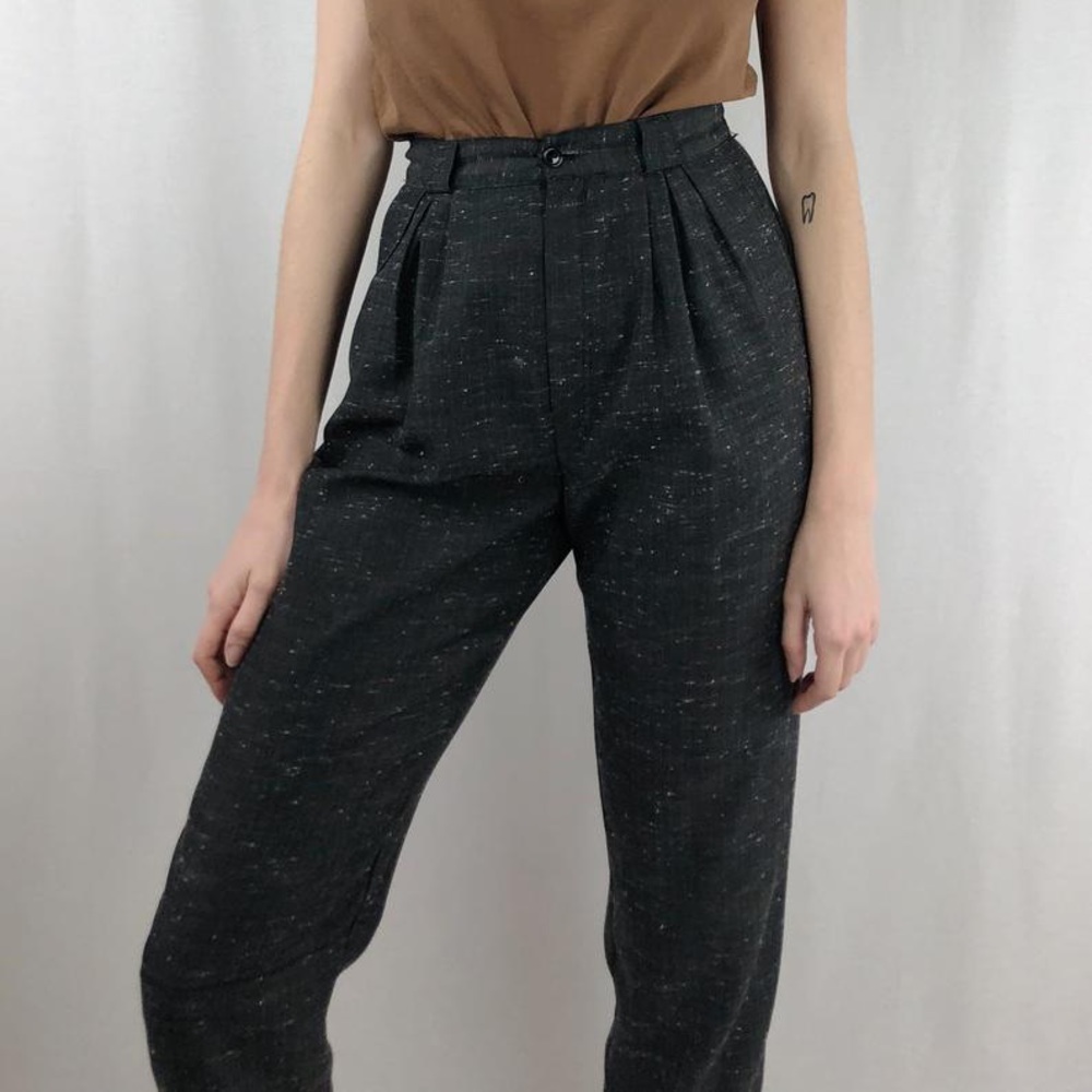 Gray trousers